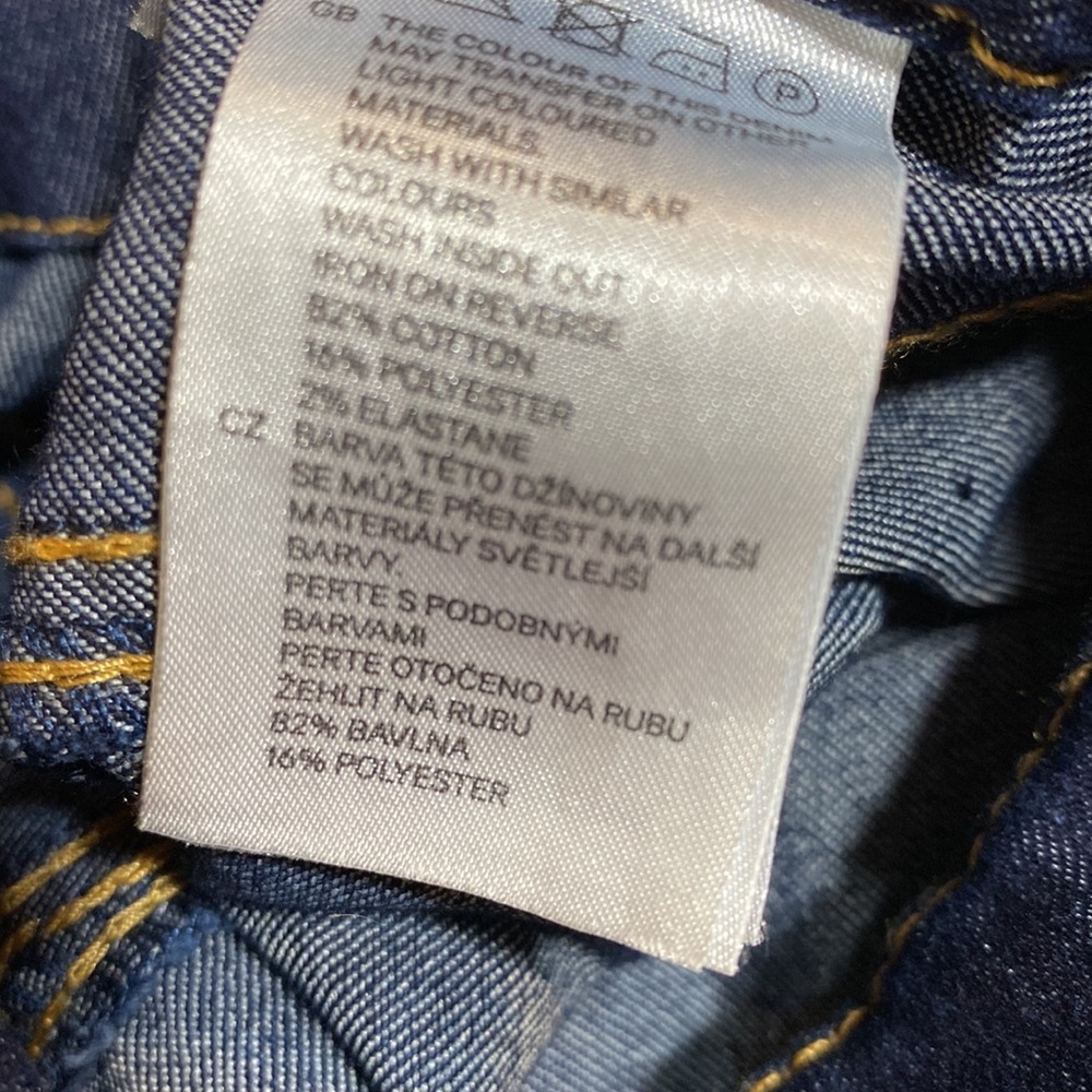H&M DIVIDED DARK JEANS LEGGINGS JEGGINGS Size 6 NWOT - Picture 5 of 9